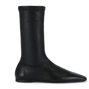 TOTEME Sock Black Leather Women's Ankle Boots - size 39